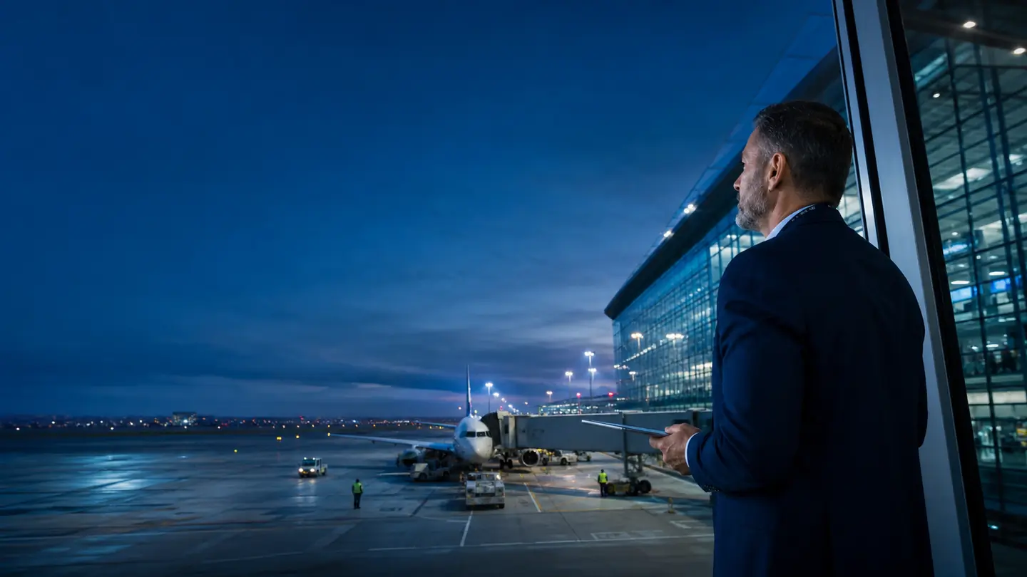 Operação aeroportuária em área externa